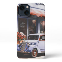 Retro old car iPhone 13 Slim Fit Case, Glossy