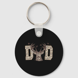 Retro Old School Camo Dad Camouflage Dad Fathers Key Ring
