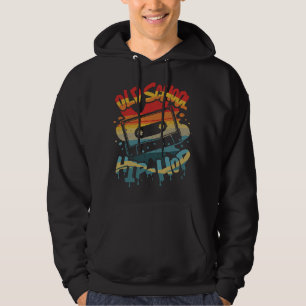Retro Old School Hip Hop 80s 90s Graffiti Cassette Hoodie