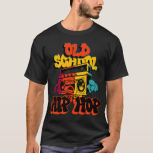 Retro Old School Hip Hop 80s 90s Graffiti Cassette T-Shirt
