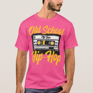 Retro Old School Hip Hop 80S 90S Mixtape Cassette  T-Shirt
