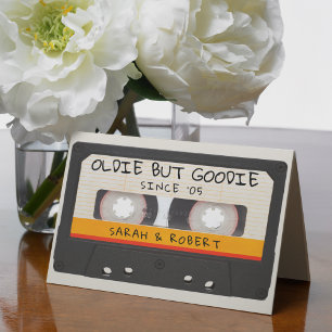 Retro Oldie But Goodie Cassette Tape Wedding Thank You Card