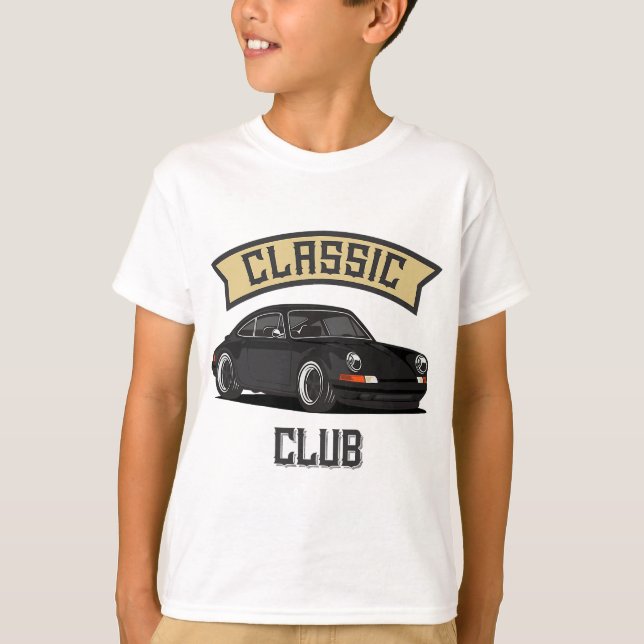 Retro Oldschool Tuning & Gaming Oldtimer Enthusias T-Shirt (Front)