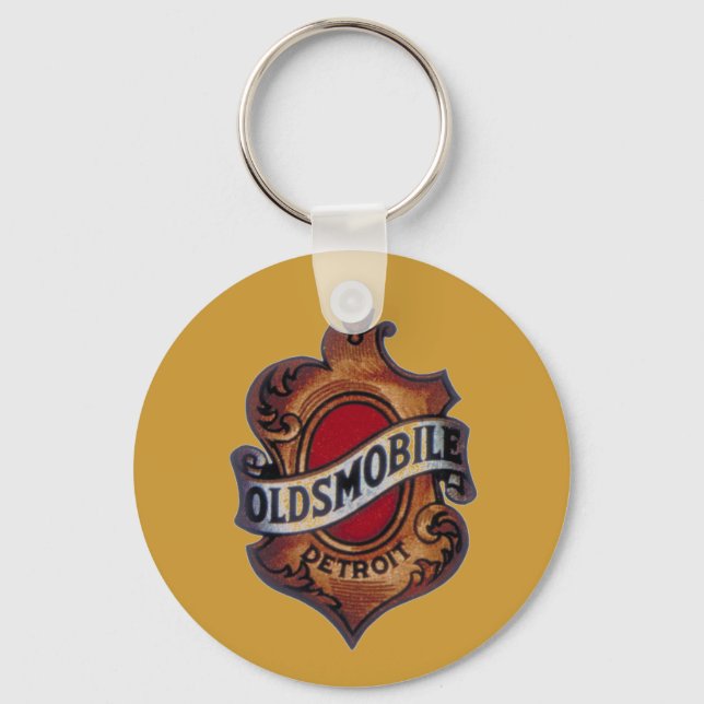 Retro oldsmobile sign key ring (Front)