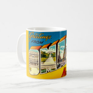 Retro Omaha Nebraska Postcard Coffee Mug