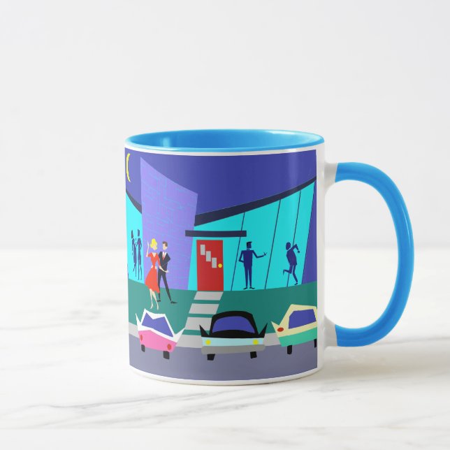 Retro Open House Party Mug (Right)