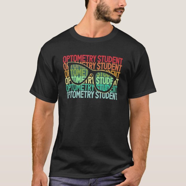 Retro Optometry Student Future Optometrist Eye Doc T-Shirt (Front)