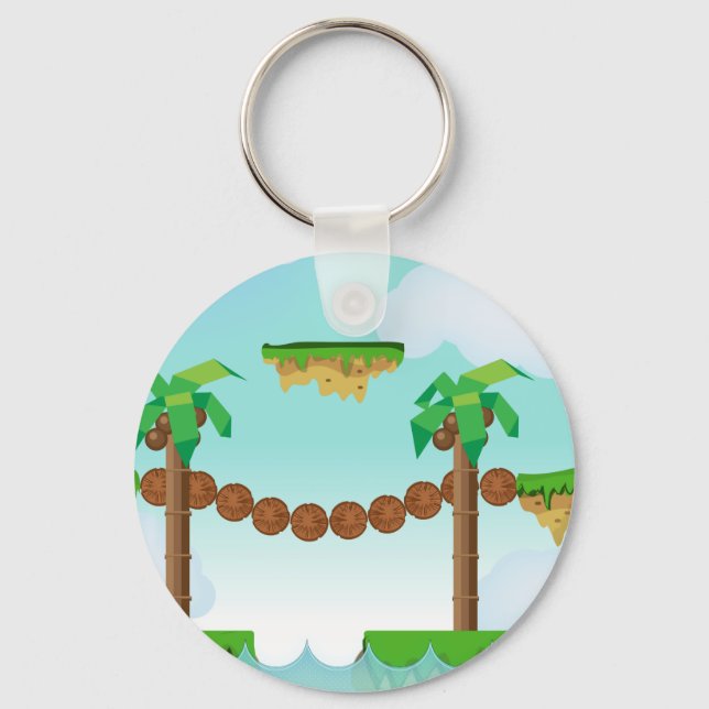 Retro or classic Platform game Key Ring (Front)