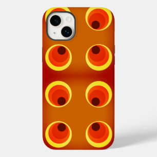 retro orange 1970  Case-Mate iPhone case