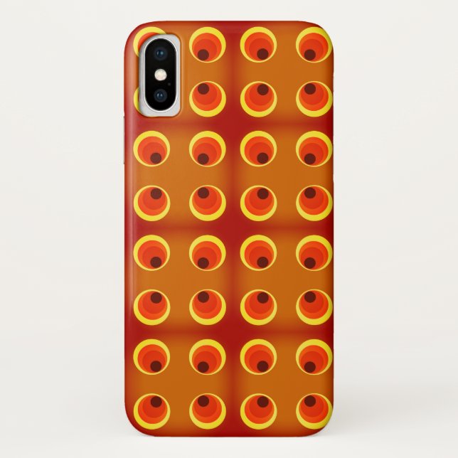 retro orange 1970 Case-Mate iPhone case (Back)