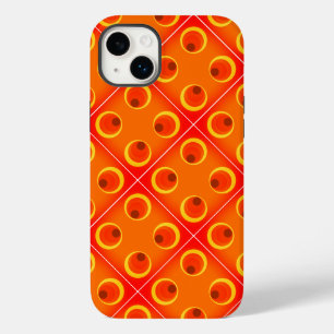 retro orange 1970  Case-Mate iPhone case