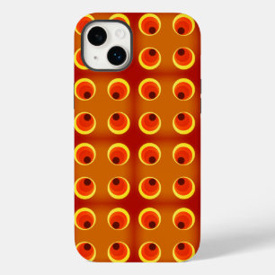retro orange 1970 Case-Mate iPhone 14 plus case