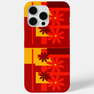Retro orange 1970's , iPhone 15 pro max case