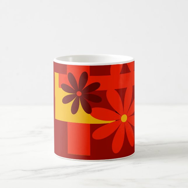 Retro orange 1970's coffee mug (Center)