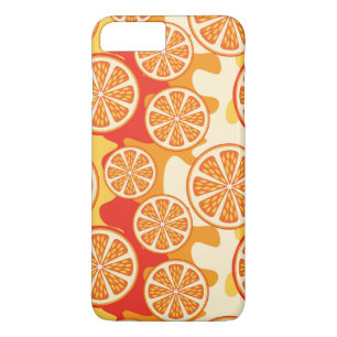 Retro Orange Citrus Pattern iPhone 8 Plus/7 Plus Case