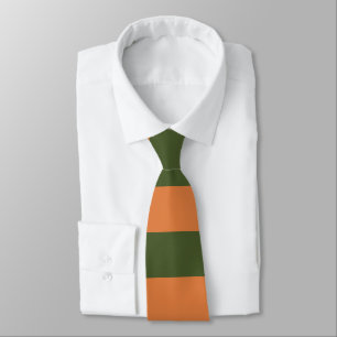 Retro Orange Green Tie