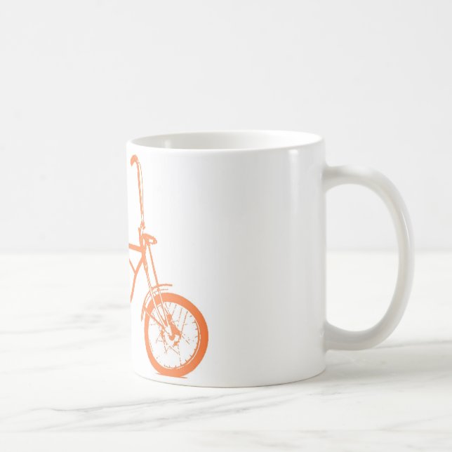 Retro Orange Krate Banana Seat Bike Coffee Mug (Right)