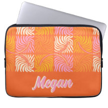 Retro Orange Pink Groovy Psychedelic Personalised 