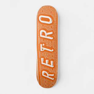 Retro - Orange Skateboard