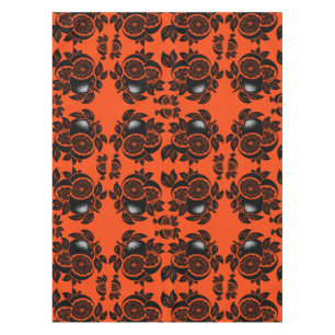 Retro Orange Slice Pattern Tablecloth