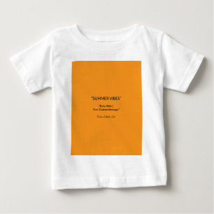 Retro Orange Texture – Summer Vibes Art Baby T-Shirt