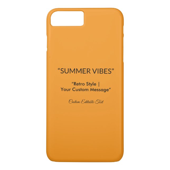 Retro Orange Texture – Summer Vibes Art Case-Mate iPhone Case (Back)