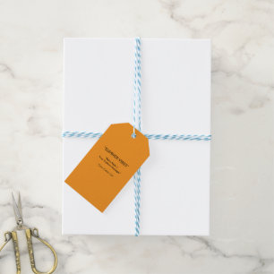 Retro Orange Texture – Summer Vibes Art Gift Tags
