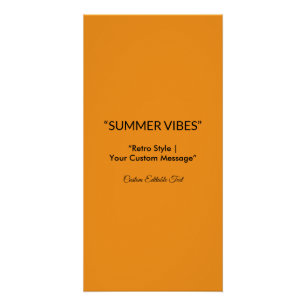 Retro Orange Texture – Summer Vibes Art Poster