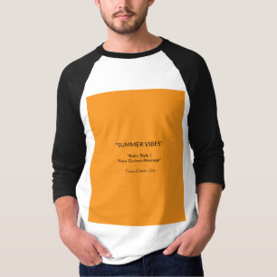 Retro Orange Texture – Summer Vibes Art T-Shirt
