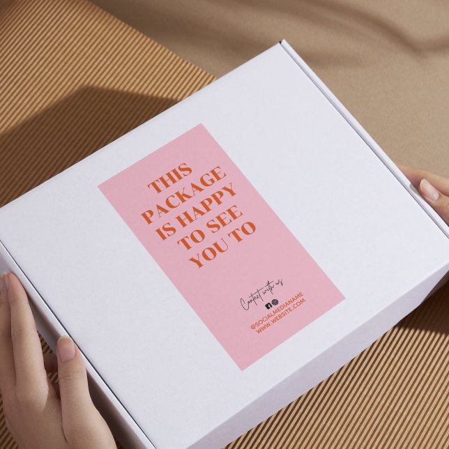 Retro orange this package is happy to see you to  (Creator Uploaded)