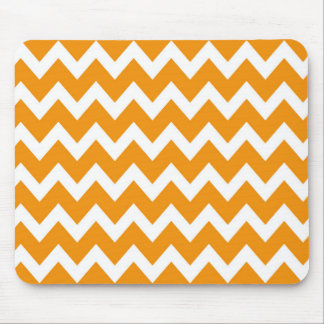 Retro ORANGE Zig Zag Pattern Mouse Mat