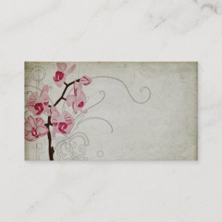 Retro orchids Business Card