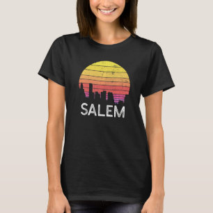Retro Oregon Salem Skyline Vintage Urban Buildings T-Shirt