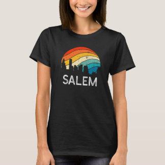 Retro Oregon Salem Skyline Vintage Urban Skyscrape T-Shirt