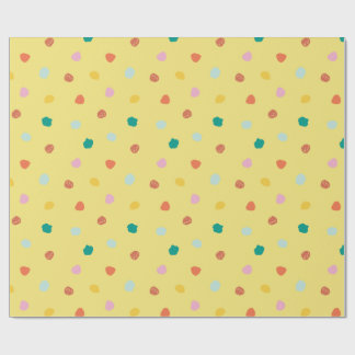 Retro Organic Polka Dot Inspired by Palm Springs Wrapping Paper