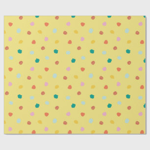 Retro Organic Polka Dot Inspired by Palm Springs Wrapping Paper