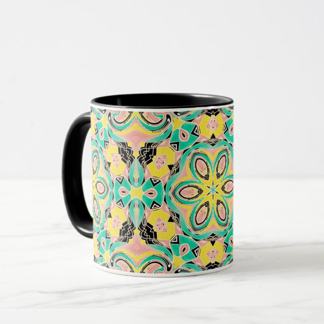 Retro ornament mug (Front Left)