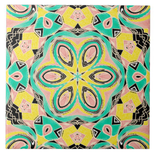 Retro ornament tile
