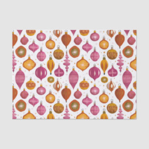 Retro Ornaments Christmas Tissue Paper