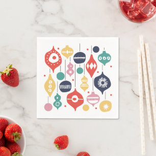 Retro Ornaments Napkin