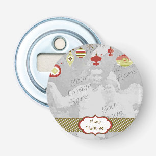 Retro Ornaments Photo Frame Template Bottle Opener
