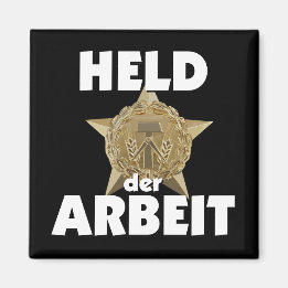 Retro Ostalgie GDR. Hero Stern Wappen Magnet