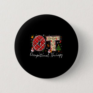 Retro Ot Occupational Therapy Santa Christmas Ot S 6 Cm Round Badge