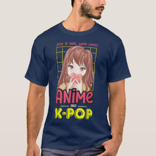 Retro Otaku Japan Neko Just A Girl Who Loves Anime T-Shirt