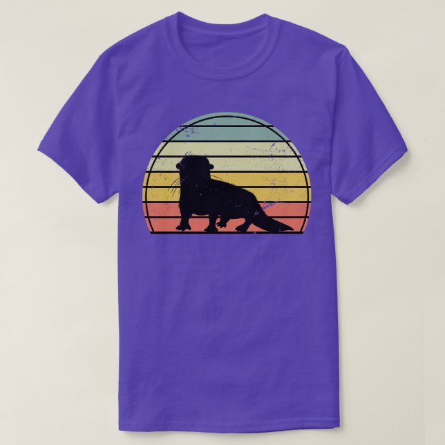 Retro Otter T-Shirt (Design Front)