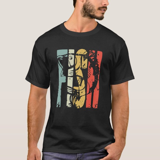 Retro Outdoor Big Bass Fish - Fisherman, Men, Wome T-Shirt (Front)