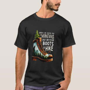 Retro Outdoor Nature Activities Lovers Hiking Camp T-Shirt