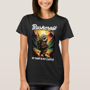 Retro Outdoor Sloth I Bushcraft Sloth I my tarp is T-Shirt