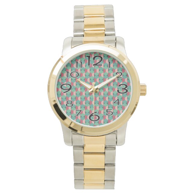Retro Ovals and Semi-Circles Watch (Front)