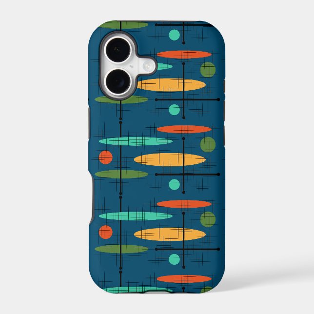 Retro Ovals Dots & Lines (Back)